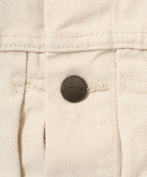 OMNES（オムネス）の「ビッグシルエット デニムジャケット KIDS（デニムジャケット・キッズ・キナリ/ライトインディゴブルー・100cm/120cm/140cm）」の15枚目の写真