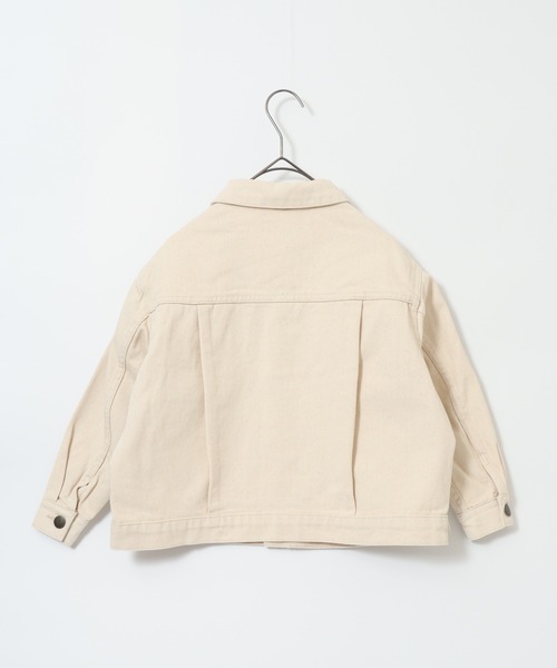 OMNES（オムネス）の「ビッグシルエット デニムジャケット KIDS（デニムジャケット・キッズ・キナリ/ライトインディゴブルー・100cm/120cm/140cm）」の19枚目の写真