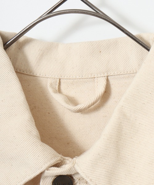 OMNES（オムネス）の「ビッグシルエット デニムジャケット KIDS（デニムジャケット・キッズ・キナリ/ライトインディゴブルー・100cm/120cm/140cm）」の14枚目の写真