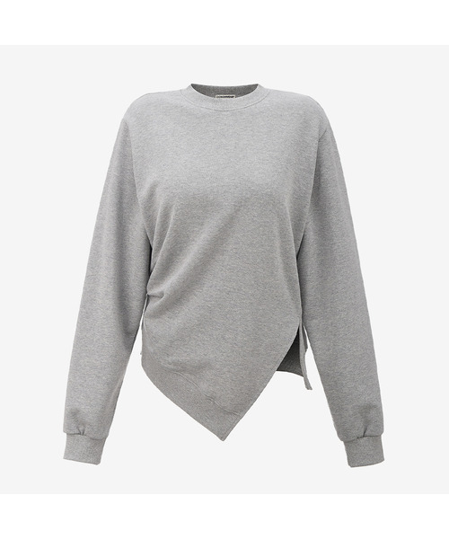 CONCHWEAR（コンチウェア）の「アンバランスシャーリングスウェット（3色）（スウェット・レディース・ベージュ/グレー/ブラック・FREE）」の3枚目の写真