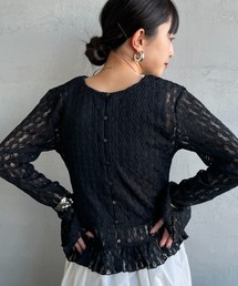 JEANS FACTORY （ジーンズファクトリー）の「[nenom ネノム] マルチWAY レース ペプラム カーディガン（カーディガン/ボレロ）」