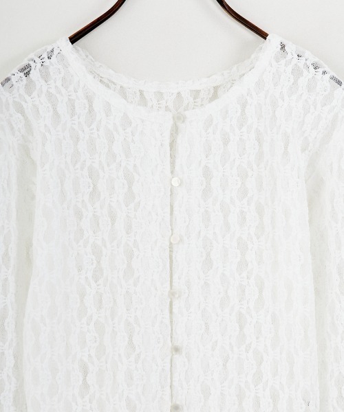 JEANS FACTORY （ジーンズファクトリー）の「[nenom/ネノム] マルチWAY レース ペプラム カーディガン（カーディガン/ボレロ・レディース・ブラウン/ブラック/オフホワイト・F）」の22枚目の写真