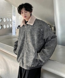 inst.ALL（インストール）の「フェイクレザーファー襟ブルゾン（ブルゾン）」