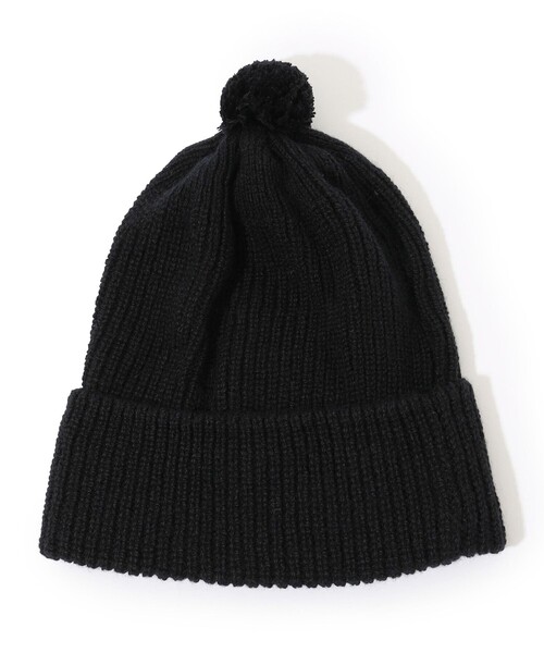 TOMORROWLAND (トゥモローランド)の「HIGHLAND2000 HC BOB CAP WITH POMPOM カシミヤニットキャップ(ニットキャップ/ビーニー・メンズ・ブラック/ブルー/キャメル/グリーン/オレンジ・FREE)」の2枚目の写真