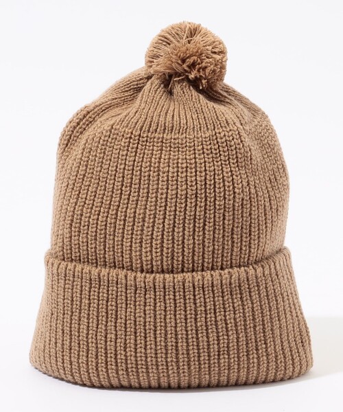 HIGHLAND2000 HC BOB CAP WITH POMPOM カシミヤニットキャップ（ニット