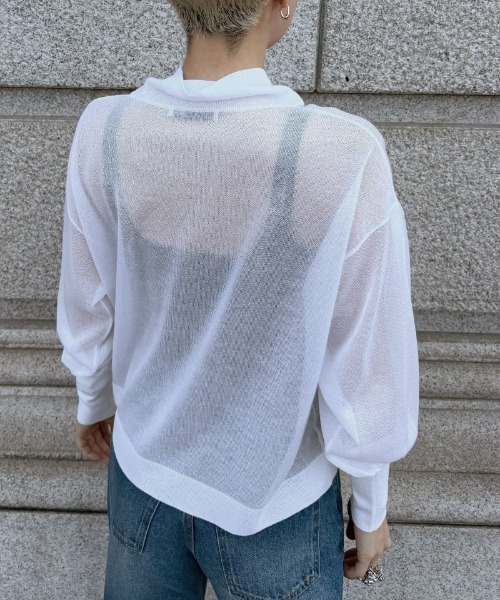 JENNE（ジェンヌ）の「シアータートルトップス（Tシャツ/カットソー・レディース・ホワイト/ブラック・SMALL/MEDIUM/LARGE）」の15枚目の写真