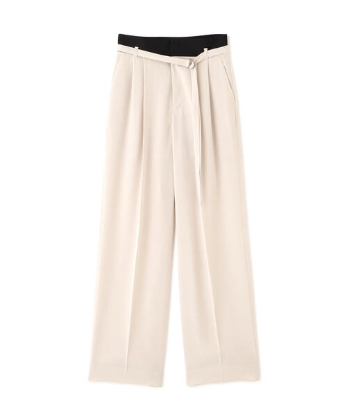 PINKY&DIANNE（ピンキーアンドダイアン）の「◆ダブルサテンタックワイドパンツ（その他パンツ・レディース・ベージュ/ブラック・38/36）」の9枚目の写真