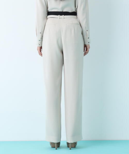 PINKY&DIANNE（ピンキーアンドダイアン）の「◆ダブルサテンタックワイドパンツ（その他パンツ・レディース・ベージュ/ブラック・38/36）」の16枚目の写真