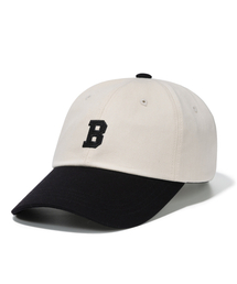 BUTDEEP（バッドディープ）の「B LOGO CURVED CAP-CREAM/BLACK（キャップ）」