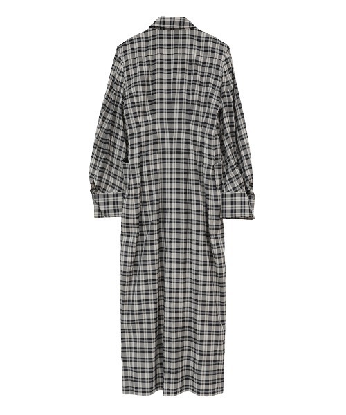 CLANE（クラネ）の「UP POCKET CHECK SHIRT ONEPIECE（シャツワンピース・レディース・ブラック・1/0/2）」の15枚目の写真