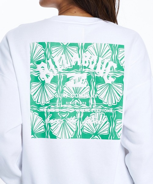 BILLABONG（ビラボン）の「BILLABONG ウィメンズ SQUARE LOGO BOY FIT トレーナー 【2026年春夏モデル】/ビラボンバックプリントスウェットトレーナー（スウェット・レディース・ブラック/オレンジ系その他/ターコイズブルー/ホワイト・MEDIUM）」の6枚目の写真