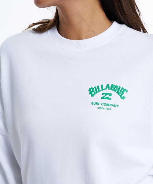BILLABONG（ビラボン）の「BILLABONG ウィメンズ SQUARE LOGO BOY FIT トレーナー 【2026年春夏モデル】/ビラボンバックプリントスウェットトレーナー（スウェット・レディース・ブラック/オレンジ系その他/ターコイズブルー/ホワイト・MEDIUM）」の8枚目の写真