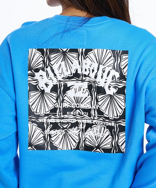 BILLABONG（ビラボン）の「BILLABONG ウィメンズ SQUARE LOGO BOY FIT トレーナー 【2026年春夏モデル】/ビラボンバックプリントスウェットトレーナー（スウェット・レディース・ブラック/オレンジ系その他/ターコイズブルー/ホワイト・MEDIUM）」の14枚目の写真