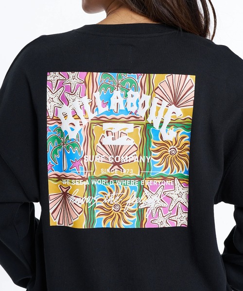 BILLABONG（ビラボン）の「BILLABONG ウィメンズ SQUARE LOGO BOY FIT トレーナー 【2026年春夏モデル】/ビラボンバックプリントスウェットトレーナー（スウェット・レディース・ブラック/オレンジ系その他/ターコイズブルー/ホワイト・MEDIUM）」の12枚目の写真