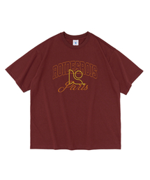 ロアシンボルロゴ半袖Tシャツ(ワイン)