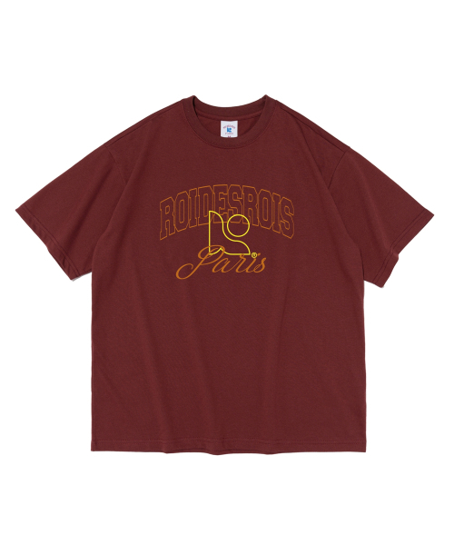 ROIDESROIS(ロワデロワ)の「ロアシンボルロゴ半袖Tシャツ(ワイン)(Tシャツ/カットソー・レディース・その他・S/M/L/2XL/XL)」の1枚目の写真