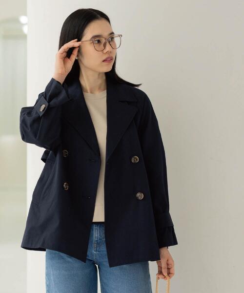 OPAQUE.CLIP（オペークドットクリップ）の「ミドルトレンチコート【洗濯機OK】（トレンチコート・レディース・ベージュ/ネイビー・38/36/40/42）」の13枚目の写真