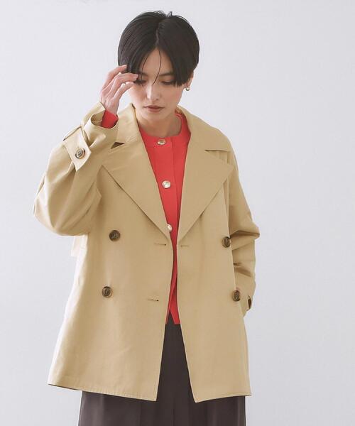 OPAQUE.CLIP（オペークドットクリップ）の「ミドルトレンチコート【洗濯機OK】（トレンチコート・レディース・ベージュ/ネイビー・38/36/40/42）」の16枚目の写真