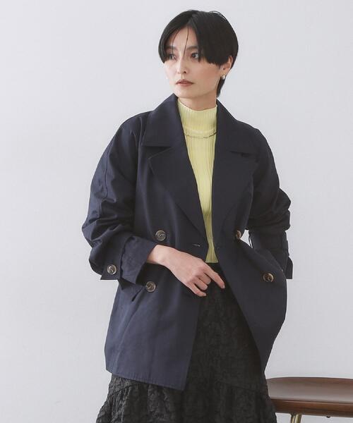 OPAQUE.CLIP（オペークドットクリップ）の「ミドルトレンチコート【洗濯機OK】（トレンチコート・レディース・ベージュ/ネイビー・38/36/40/42）」の19枚目の写真