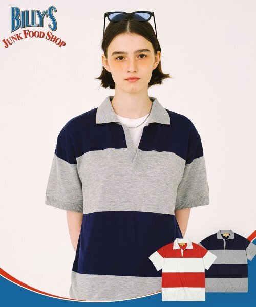 MAINBOOTH（メインブース）の「Billys Block Sweater(BLUE)（ニット/セーター・メンズ・その他・2/3）」の3枚目の写真