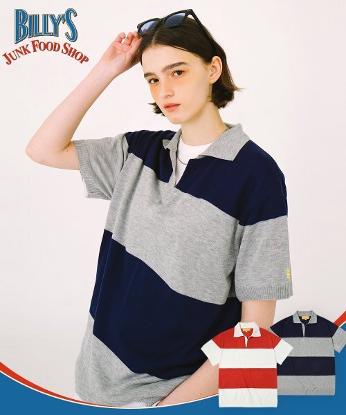 MAINBOOTH（メインブース）の「Billys Block Sweater(BLUE)（ニット/セーター・メンズ・その他・2/3）」の4枚目の写真