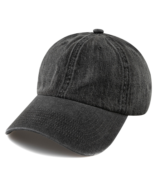 セール】SIGNATURE DENIM BALL CAP-ライトブラックデニム（キャップ