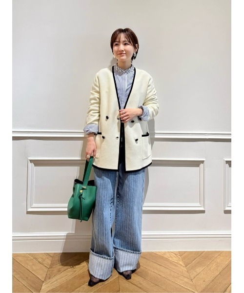allureville(アルアバイル)の「パールカラーロンストコクーンブラウス(シャツ/ブラウス・レディース・ブルー系その他・2)」の2枚目の写真