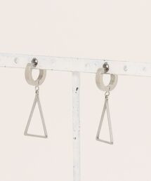 Import & Select（インポートアンドセレクト）の「KISHOKACHI 希少価値 ドロップデザイントライアングルシェイプクリッカーステンレスピアス（ピアス（両耳用））」