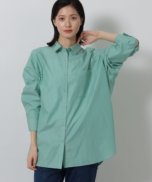 LAKOLE（ラコレ）の「ルーズシルエットアソートシャツ / 642800（シャツ/ブラウス・レディース・ホワイト/ブルー系その他/グリーン系その他/ピンク系その他/サックスブルー・FREE）」の2枚目の写真