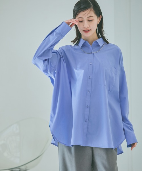 LAKOLE（ラコレ）の「ルーズシルエットアソートシャツ / 642800（シャツ/ブラウス・レディース・ホワイト/ブルー系その他/グリーン系その他/ピンク系その他/サックスブルー・FREE）」の3枚目の写真