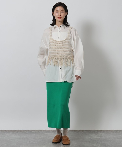 LAKOLE（ラコレ）の「ルーズシルエットアソートシャツ / 642800（シャツ/ブラウス・レディース・ホワイト/ブルー系その他/グリーン系その他/ピンク系その他/サックスブルー・FREE）」の6枚目の写真