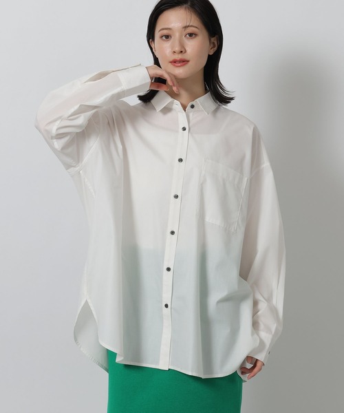 LAKOLE（ラコレ）の「ルーズシルエットアソートシャツ / 642800（シャツ/ブラウス・レディース・ホワイト/ブルー系その他/グリーン系その他/ピンク系その他/サックスブルー・FREE）」の7枚目の写真