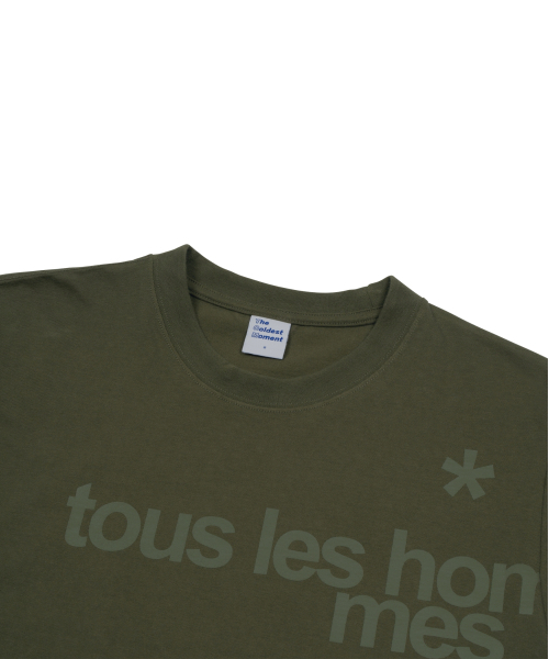 THECOLDESTMOMENT(ザコールデストモーメント)の「TCM oems T (khaki)(Tシャツ/カットソー・レディース・その他・S/M/L)」の4枚目の写真