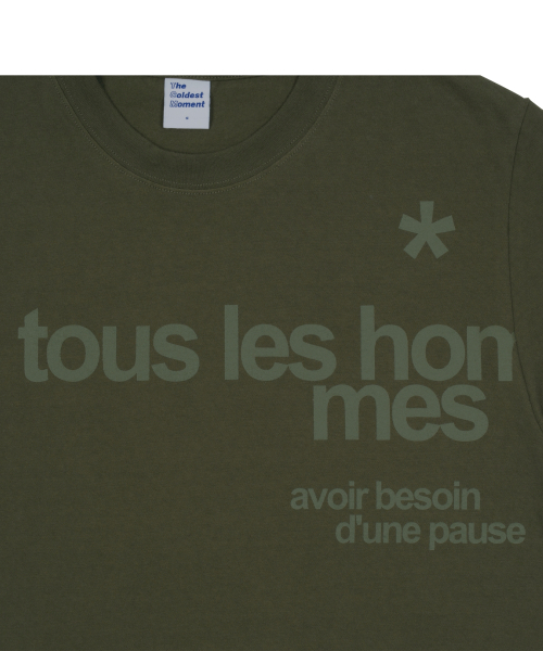 THECOLDESTMOMENT(ザコールデストモーメント)の「TCM oems T (khaki)(Tシャツ/カットソー・レディース・その他・S/M/L)」の5枚目の写真