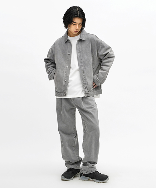 ERRORS EXCEPTED(エラーズエクスペクティド)の「WT033 プリーツテーパードデニムパンツ (グレー)(デニムパンツ・メンズ・その他・M/S/L/XS)」の22枚目の写真