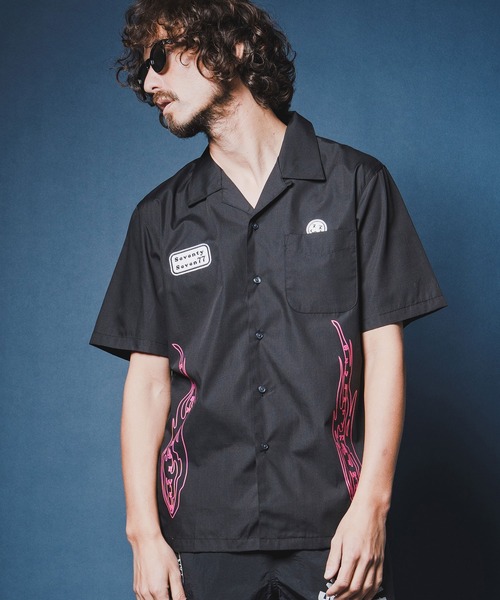 seventy seven(セブンティセブン)の「mhs2492-open collar S-S shirt (26S) 半袖シャツ(7726S330)(シャツ/ブラウス・メンズ・ベージュ/ホワイト/ブラック・XL/L/M/S)」の10枚目の写真