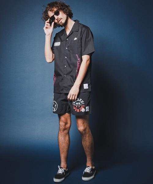 seventy seven(セブンティセブン)の「mhs2492-open collar S-S shirt (26S) 半袖シャツ(7726S330)(シャツ/ブラウス・メンズ・ベージュ/ホワイト/ブラック・XL/L/M/S)」の12枚目の写真