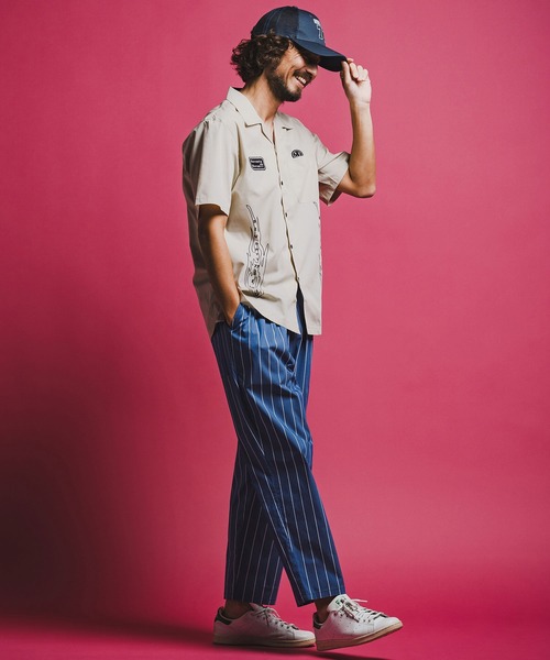 seventy seven(セブンティセブン)の「mhs2492-open collar S-S shirt (26S) 半袖シャツ(7726S330)(シャツ/ブラウス・メンズ・ベージュ/ホワイト/ブラック・XL/L/M/S)」の19枚目の写真