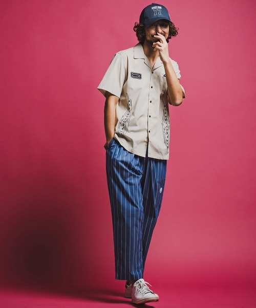 seventy seven(セブンティセブン)の「mhs2492-open collar S-S shirt (26S) 半袖シャツ(7726S330)(シャツ/ブラウス・メンズ・ベージュ/ホワイト/ブラック・XL/L/M/S)」の20枚目の写真