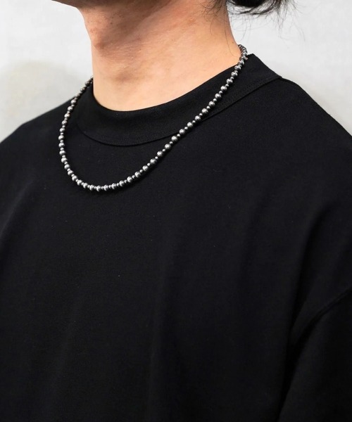 ERICKA NICOLAS BEGAY(エリッカ ニコラス ビゲイ)の「【ERICKA NICOLAS BEGAY】 NAVAJO PEARL NECKLACE / 3×5-50(ネックレス・メンズ・シルバー系2/シルバー系1・50㎝)」の2枚目の写真