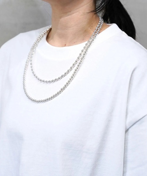 ERICKA NICOLAS BEGAY(エリッカ ニコラス ビゲイ)の「【ERICKA NICOLAS BEGAY】 NAVAJO PEARL NECKLACE / 3×5-50(ネックレス・メンズ・シルバー系2/シルバー系1・50㎝)」の3枚目の写真