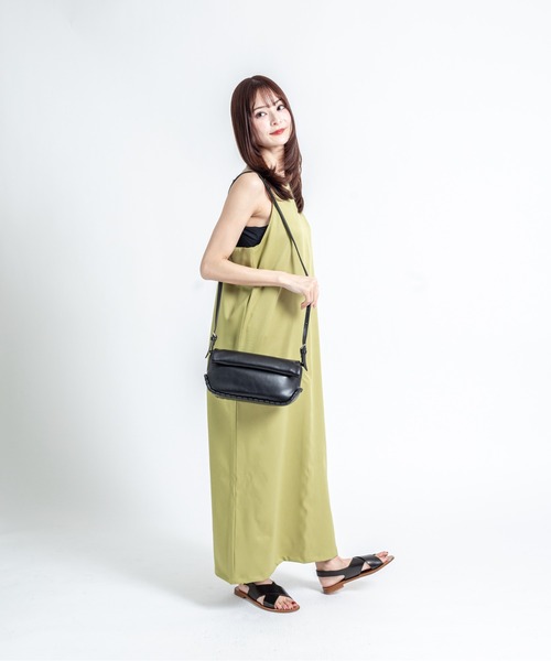 ADD CULUMN（アドカラム）の「【ADD CULUMN/アドカラム】ショルダーバッグ 　ROLLA OBLONG S STITCH（ショルダーバッグ・レディース・ブラック/アイボリー/ライトイエロー・FREE）」の7枚目の写真