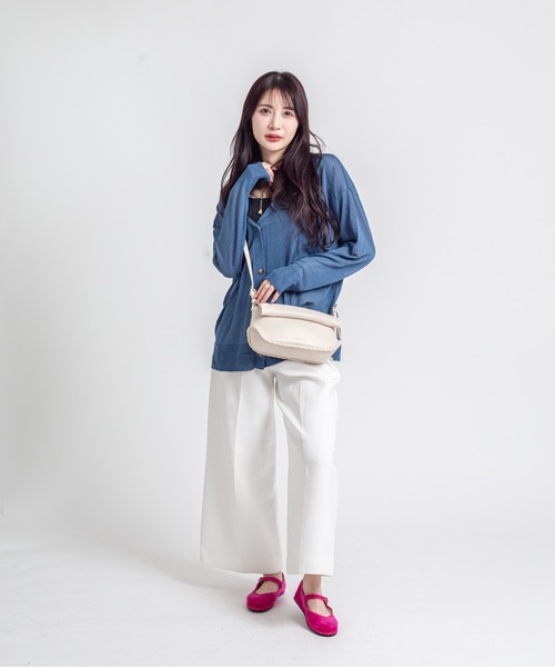 ADD CULUMN（アドカラム）の「【ADD CULUMN/アドカラム】ショルダーバッグ 　ROLLA OBLONG S STITCH（ショルダーバッグ・レディース・ブラック/アイボリー/ライトイエロー・FREE）」の17枚目の写真