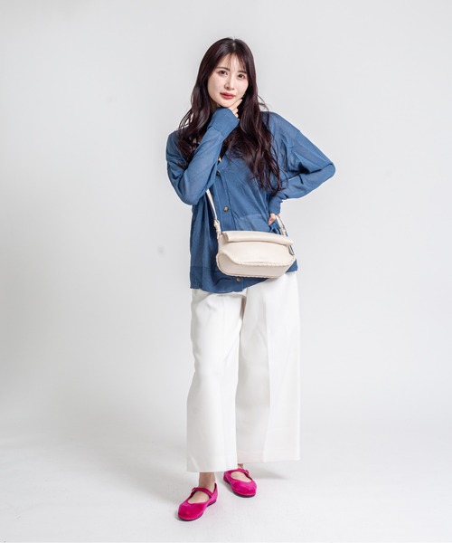 ADD CULUMN（アドカラム）の「【ADD CULUMN/アドカラム】ショルダーバッグ 　ROLLA OBLONG S STITCH（ショルダーバッグ・レディース・ブラック/アイボリー/ライトイエロー・FREE）」の18枚目の写真