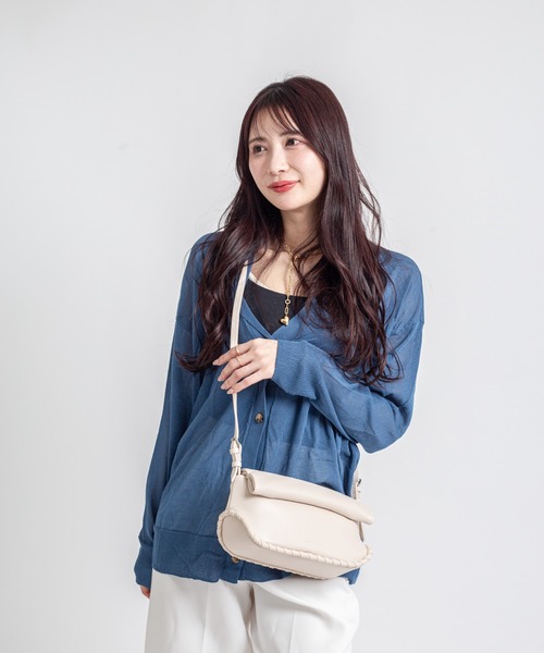 ADD CULUMN（アドカラム）の「【ADD CULUMN/アドカラム】ショルダーバッグ 　ROLLA OBLONG S STITCH（ショルダーバッグ・レディース・ブラック/アイボリー/ライトイエロー・FREE）」の15枚目の写真