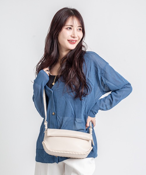 ADD CULUMN（アドカラム）の「【ADD CULUMN/アドカラム】ショルダーバッグ 　ROLLA OBLONG S STITCH（ショルダーバッグ・レディース・ブラック/アイボリー/ライトイエロー・FREE）」の16枚目の写真