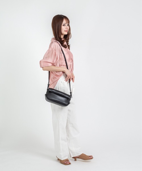 ADD CULUMN（アドカラム）の「【ADD CULUMN/アドカラム】ショルダーバッグ 　ROLLA OBLONG S STITCH（ショルダーバッグ・レディース・ブラック/アイボリー/ライトイエロー・FREE）」の12枚目の写真