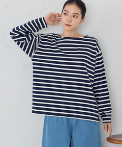 SLOBE IENA デラヴェボーダーボートネックプルオーバー◆ セール】デラベボーダーボートネックプルオーバー◇（Tシャツ