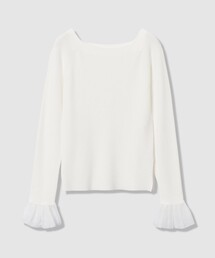 allureville | ２WAYネックフリルカフプルオーバー(ニット/セーター)