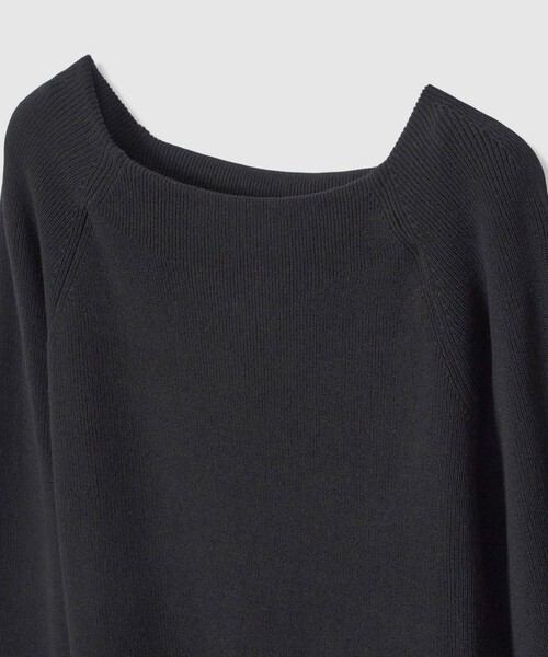 allureville（アルアバイル）の「２WAYネックフリルカフプルオーバー（ニット/セーター・レディース・ブルー/オフホワイト/ブラック・2）」の16枚目の写真